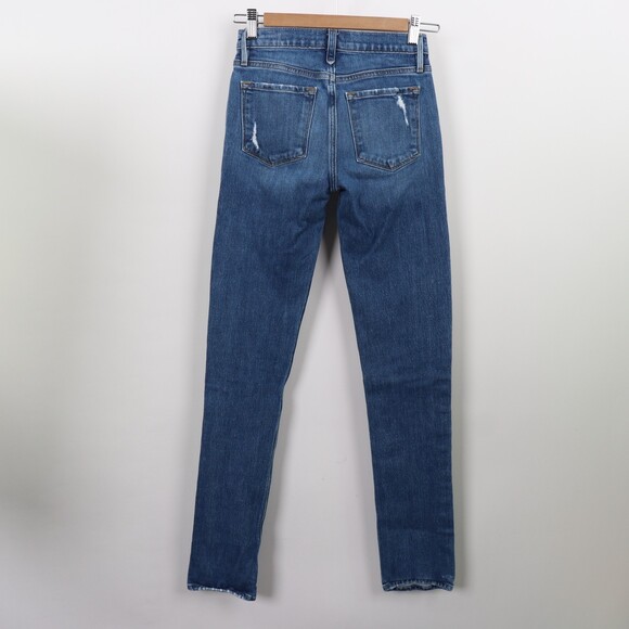 VGC Frame Distressed Skinny le nik jeans - Picture 4 of 8